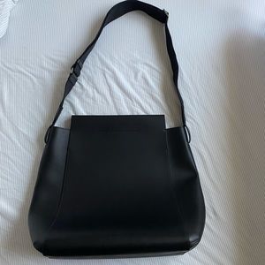 Black leather everlane form bag